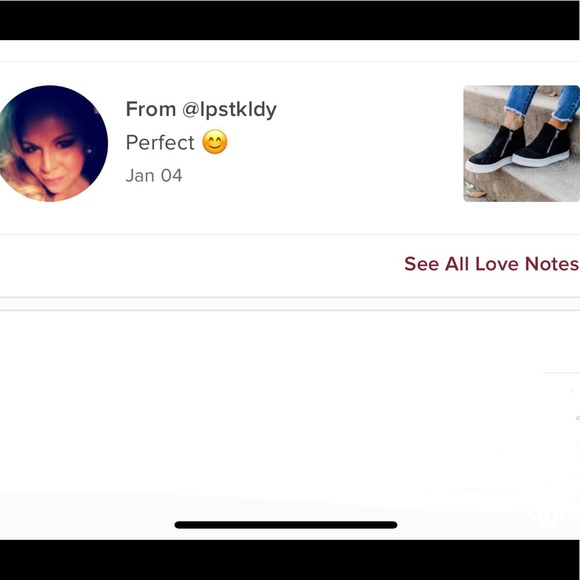 Black Micro suede  hidden wedge sneaker - Picture 4 of 9